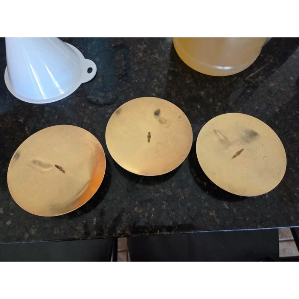 Vintage Solid Brass Candle Holders